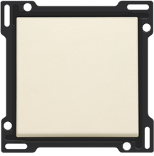 Afwerkingsset voor enkelvoudige schakelaar of drukknop, cream