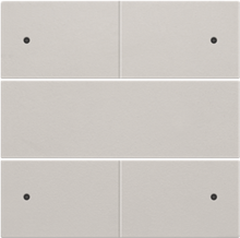 Afwerkingsset voor 4-voudige potentiaalvrije drukknop 24 V met leds, light grey