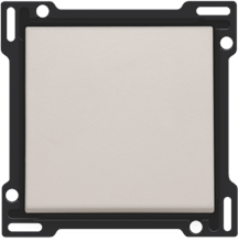 Afwerkingsset voor enkelvoudige schakelaar of drukknop, light grey