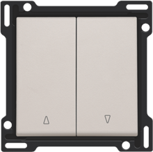Afwerkingsset voor tweevoudige rolluikdrukknop, light grey