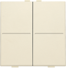 Tweevoudige toets voor draadloze schakelaar of drukknop met 4 bedieningsknoppen, cream