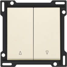 Afwerkingsset voor tweevoudige rolluikdrukknop, cream Afwerkingsset voor tweevoudige rolluikdrukknop, cream