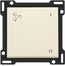 Afwerkingsset voor wisselschakelaar voor mechanische motorsturing, cream Afwerkingsset voor wisselschakelaar voor mechanische motorsturing, cream