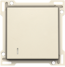 Afwerkingsset voor hotelkaartschakelaar, cream