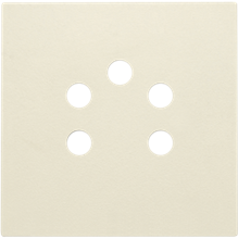 Afwerkingsset voor 5-polige telefooncontactdoos, cream Afwerkingsset voor 5-polige telefooncontactdoos, cream
