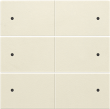 Afwerkingsset voor 6-voudige potentiaalvrije drukknop 24 V met leds, cream Afwerkingsset voor 6-voudige potentiaalvrije drukknop 24 V met leds, cream