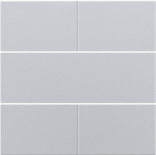 Afwerkingsset voor 4-voudige potentiaalvrije drukknop 24 V, sterling coated