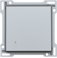 Afwerkingsset voor hotelkaartschakelaar, sterling coated