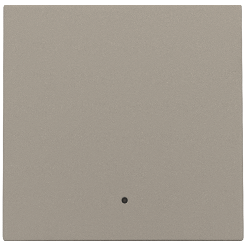 Afwerkingsset met lens voor een enkelvoudige elektronische schakelaar of drukknop, bronze coated