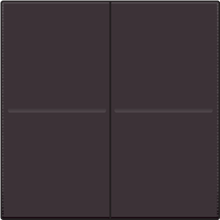 Tweevoudige toets, voor draadloze dimschakelaar (Hue®, Bluetooth®, EnOcean®, KNX®), dark brown coated