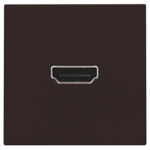 Afwerkingsset met HDMI-naar-HDMI-aansluiting, dark brown coated