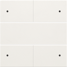 Afwerkingsset voor 4-voudige potentiaalvrije drukknop 24 V met leds, white coated