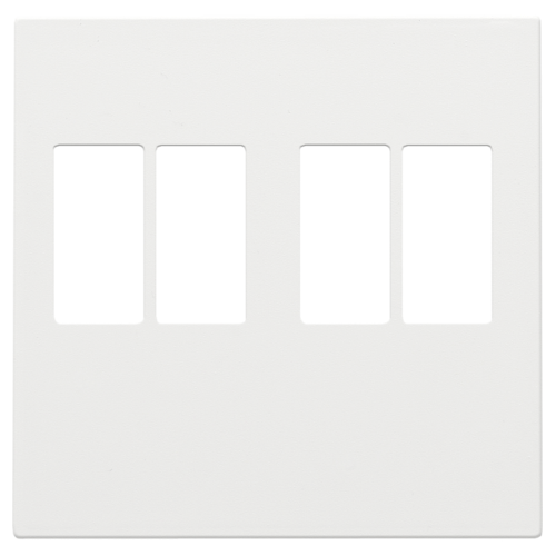 Afwerkingsset voor tweevoudige luidsprekeraansluiting, white coated