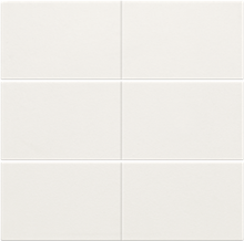 Afwerkingsset voor 6-voudige potentiaalvrije drukknop 24 V, white coated