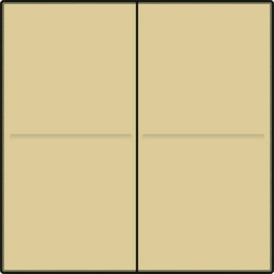 Tweevoudige toets, voor draadloze dimschakelaar (Hue®, Bluetooth®, EnOcean®, KNX®), gold coated