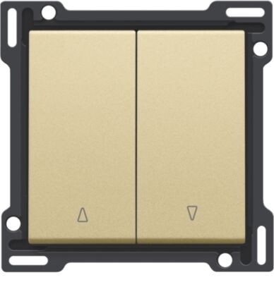 Afwerkingsset voor tweevoudige rolluikdrukknop, gold coated