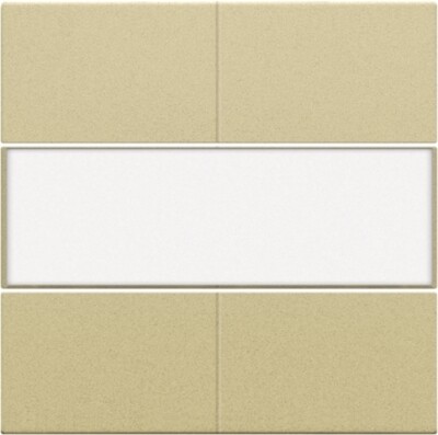 Afwerkingsset voor 4-voudige potentiaalvrije drukknop 24 V met tekstveld, gold coated