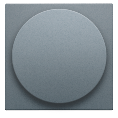 Afwerkingsset voor draaiknopdimmer of extensie, incl. draaiknop, blue grey coated