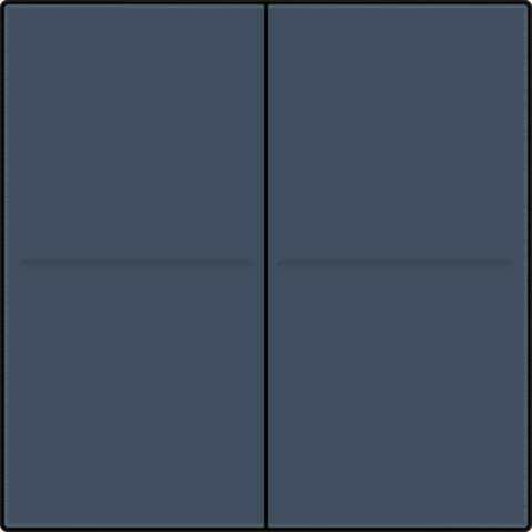 Tweevoudige toets, voor draadloze dimschakelaar (Hue®, Bluetooth®, EnOcean®, KNX®), blue grey coated Tweevoudige toets, voor draadloze dimschakelaar (Hue®, Bluetooth®, EnOcean®, KNX®), blue grey coated