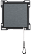 Afwerkingsset voor trekdrukknop, blue grey coated