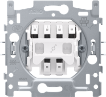 Niko, wisselschakelaar of wisseltrekschakelaar, 10 AX/250 Vac, insteekklemmen
