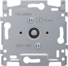 Niko, 2-polige timer regelbaar tot 15 min, 16 A/250 Vac Niko, 2-polige timer regelbaar tot 15 min, 16 A/250 Vac