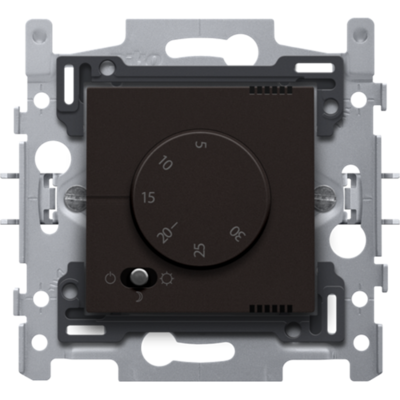 Elektronische thermostaat, dark brown coated