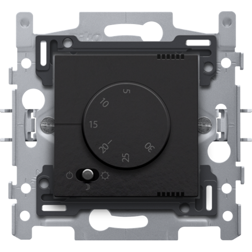 Elektronische thermostaat, piano black coated