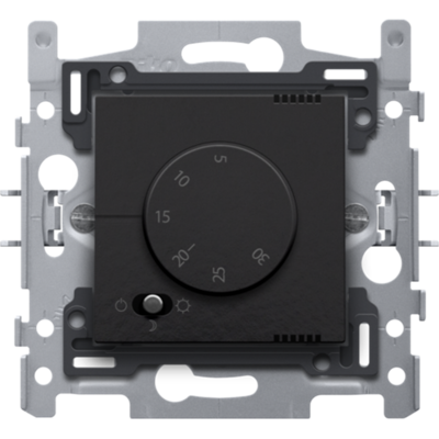Elektronische thermostaat, piano black coated