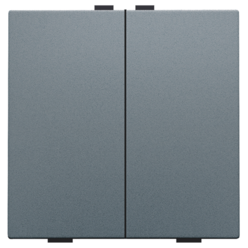 Tweevoudige drukknop voor Niko Home Control, blue grey coated
