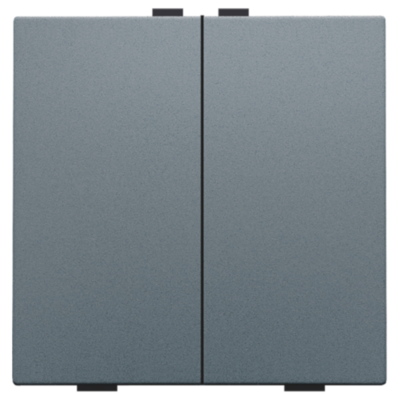 Tweevoudige drukknop voor Niko Home Control, blue grey coated