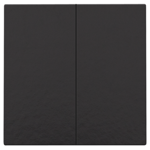 Tweevoudige drukknop voor Niko Home Control, piano black coated