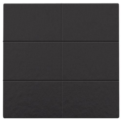 Zesvoudige drukknop voor Niko Home Control, piano black coated