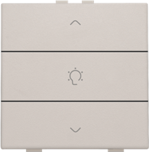 Niko Home Control enkelvoudige dimbediening, light grey