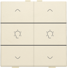 Niko Home control, dubbele dimbediening, Original cream