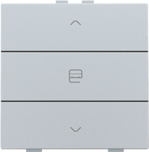Enkelvoudige motorbediening voor Niko Home Control, sterling coated