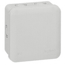 Legrand - Aftakdoos Plexo vierkant IP 55 waterdicht - grijs - 7 ing.