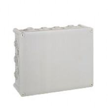Legrand - Aftakdoos Plexo rechth. IP 55 waterdicht -grijs- 24 kabelinv