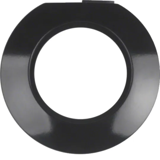 HAGER - Eind-afdekplaat pvc Serie 1930 zwart, glanzend
