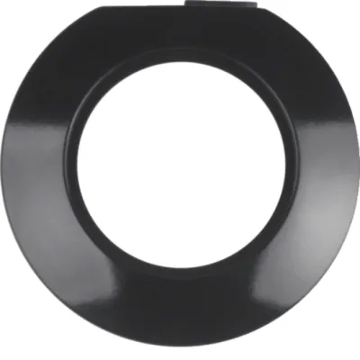 HAGER - Eind-afdekplaat pvc Serie 1930 zwart, glanzend