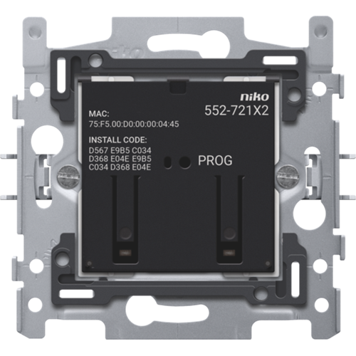 Geconnecteerde tweevoudige schakelaar, sokkel, 2 x 10 A (totaal max. 16 A),60 x 71 mm, klauwbevestiging, Zigbee®