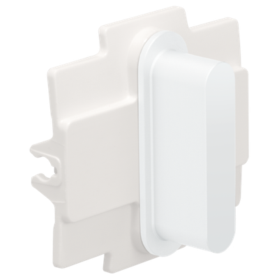 Niko Rocker voor enkelvoudige schakelfuncties, steel white coated