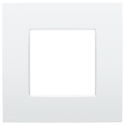 Enkelvoudige afdekplaat, Niko Intense lunar white coated