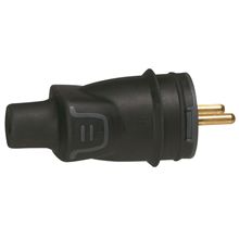 LEGRAND - Stekker rubber 2P+A 16A - IK08 rechte uitgang LEGRAND - Stekker rubber 2P+A 16A - IK08 rechte uitgang