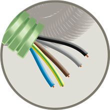 GREEN FLEX + HO7Z1-U 5G6 D25 ROL 25 METER