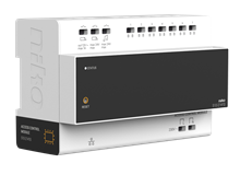DIN-rail controller voor videobuitenpost, 2-draads, met geïntegreerde voeding DIN-rail controller voor videobuitenpost, 2-draads, met geïntegreerde voeding