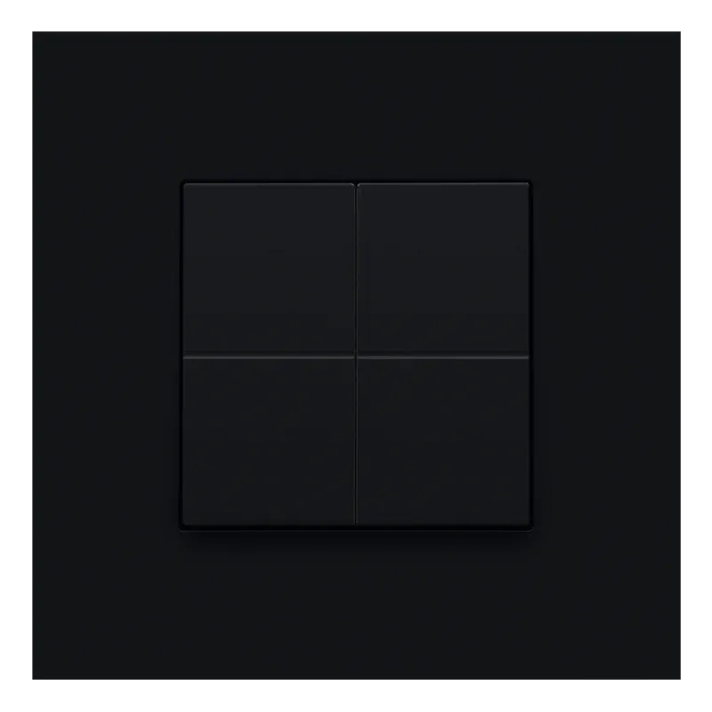 Niko dimschakelaar voor het Hue systeem, steel black coated Niko dimschakelaar voor het Hue systeem, steel black coated