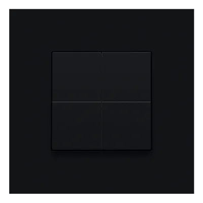 Niko dimschakelaar voor het Hue systeem, steel black coated