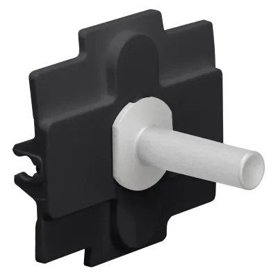 Niko Toggle voor enkelvoudige schakelfuncties, alu grey brushed
