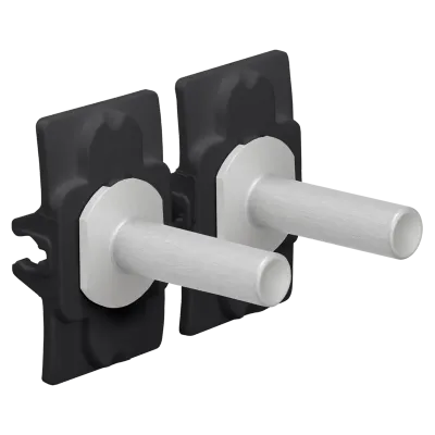 Niko Toggle set voor tweevoudige schakelfuncties, alu grey brushed